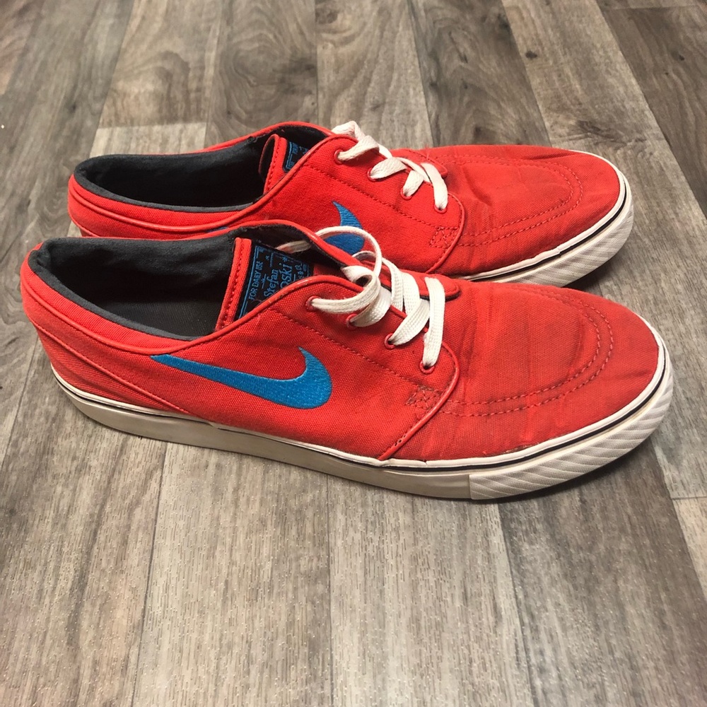 Nike SB Stefan Janoski Light Crimson Red Vivid Blue Men’s Shoes Size 10.5